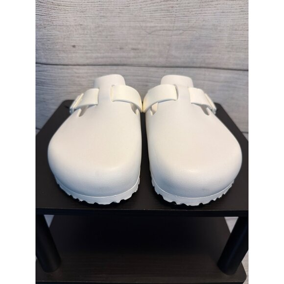 Birkenstock Mens Boston Eva White Clogs Size 43/10 - Picture 2 of 4